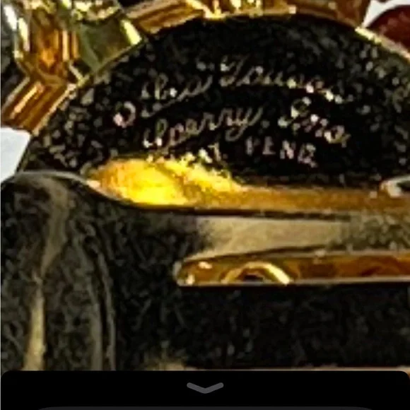 Elegant Gold Color Floral Pearl Chain Brooch
Clip for sweater, shawl or cape - Picture 3 of 9